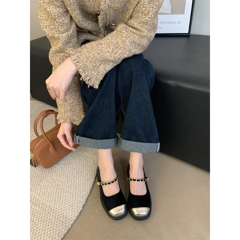 Giày Mary Jane mũi vàng - Bunny Shoes