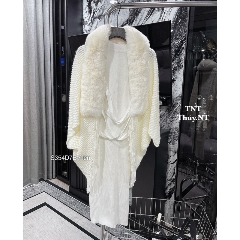 💋Set đầm + khoác len cao cấp