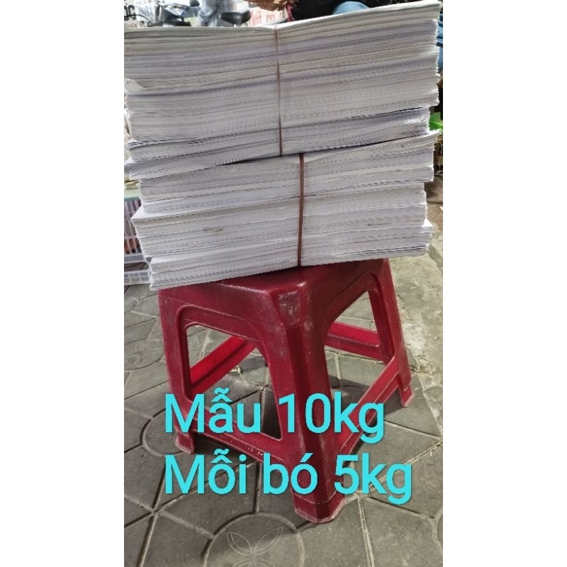 1kg Giấy A4 in kín hai mặt chưa dứt ghim Hải Phòng Nhà sách cũ cô Thuận