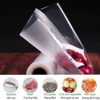 1kg túi hút chân không 1 mặt nhám 1 mặt trơn - Dùng đựng thực phẩm, hút chân không chuyên dụng
