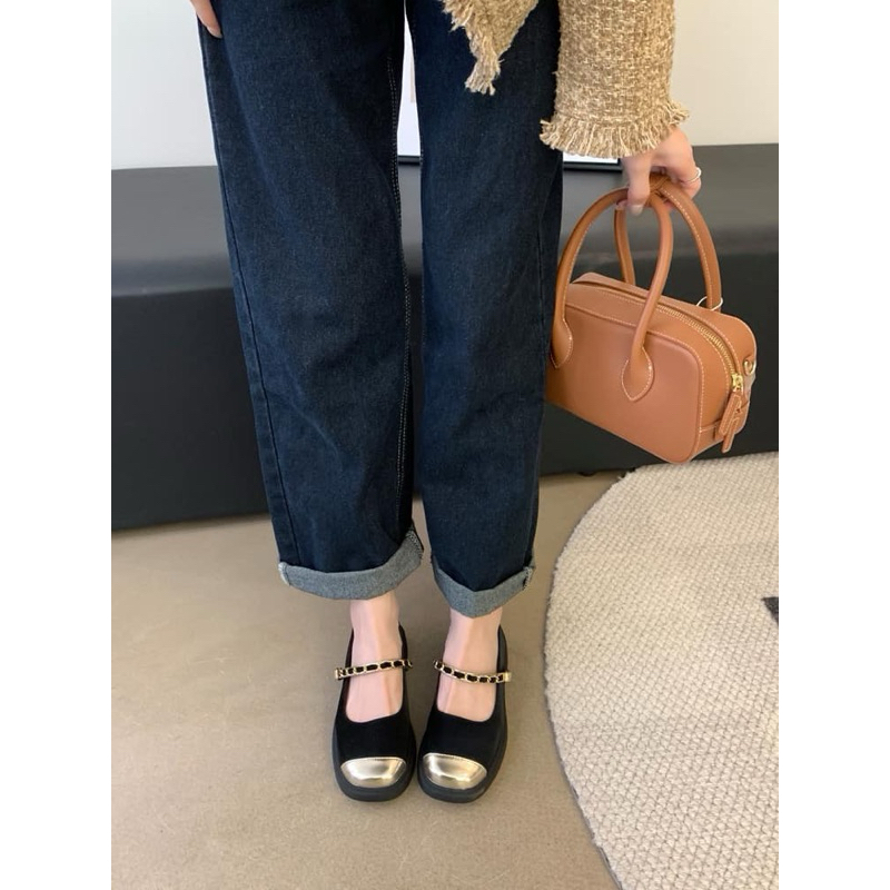 Giày Mary Jane mũi vàng - Bunny Shoes