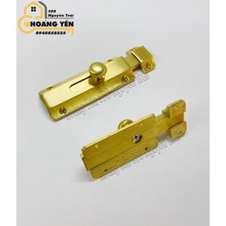 Chốt cửa bằng đồng thau dài 15cm x 4,5cm, chốt cổng bằng đồng, Chốt ngang