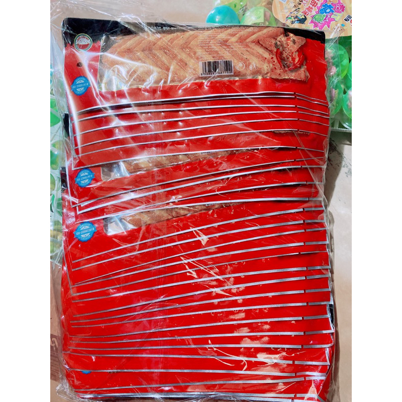 Bịch 30 gói snack dẻo cay miếng cá hồi
