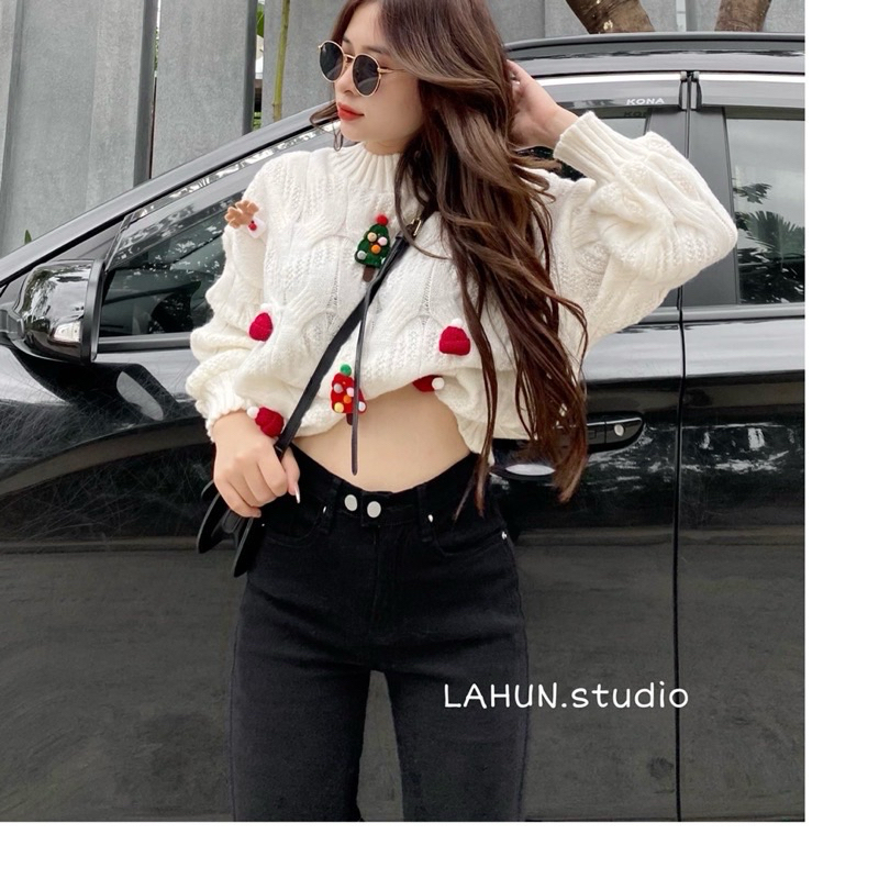 Áo Len Noel Swt Đính Hình Giáng Sinh Siêu Hot