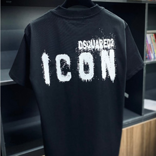  Áo Thun Nam DSQ 141 Icon Vẩy Sơn Hình In Cao Cấp Vải Cotton Co Dãn 4 Chiều Phù Hợp Cho Nam Và Nữ Nam 