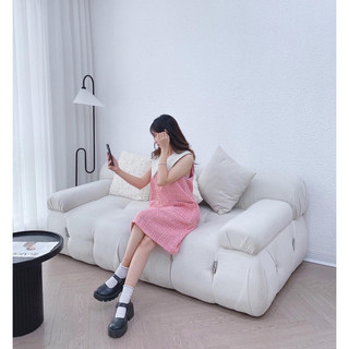 váy dạ tweet sát nách cổ phối