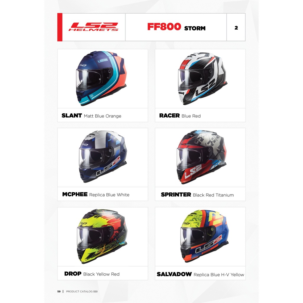 Mũ bảo hiểm LS2 FF800 STORM  - Bảo hành 5 năm - SPID.VN