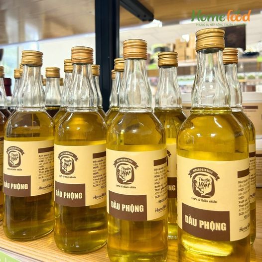 Dầu phộng  Homefood - chai 500ml nguyên chất, không tinh luyện