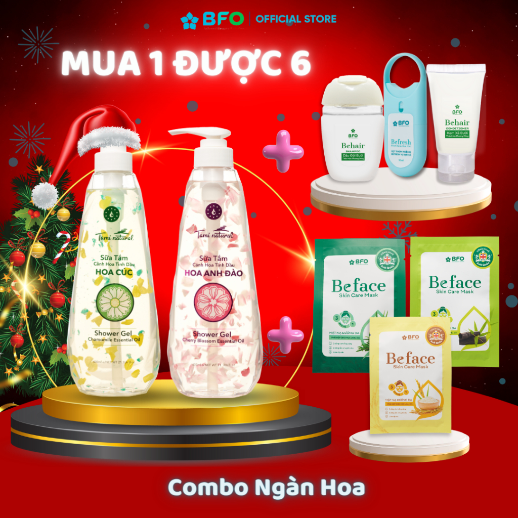 Sữa Tắm Cánh Hoa Tinh Dầu Hoa Cúc Tami Natural Giúp Dưỡng Ẩm Trắng Da Dung Tích 600ml