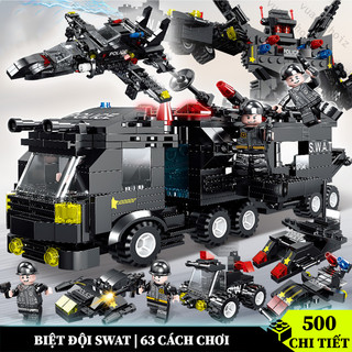Đồ chơi lắp ghép Cảnh Sát SWAT/ Robot / Máy Bay / Các Phương Tiện Quân Sự 500 - 900 Chi Tiết