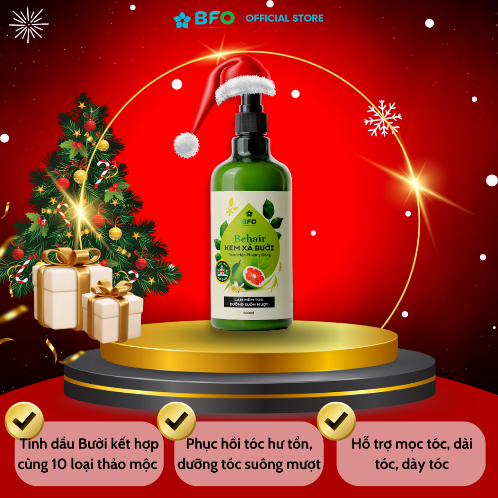COMBO gội xã tinh dầu bưởi Behair BFO