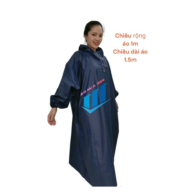 Áo mưa tay bít không thấm nước. ngọn ngàng tiện dụng khi đi xe máy phù hợp với cả nam và nữ