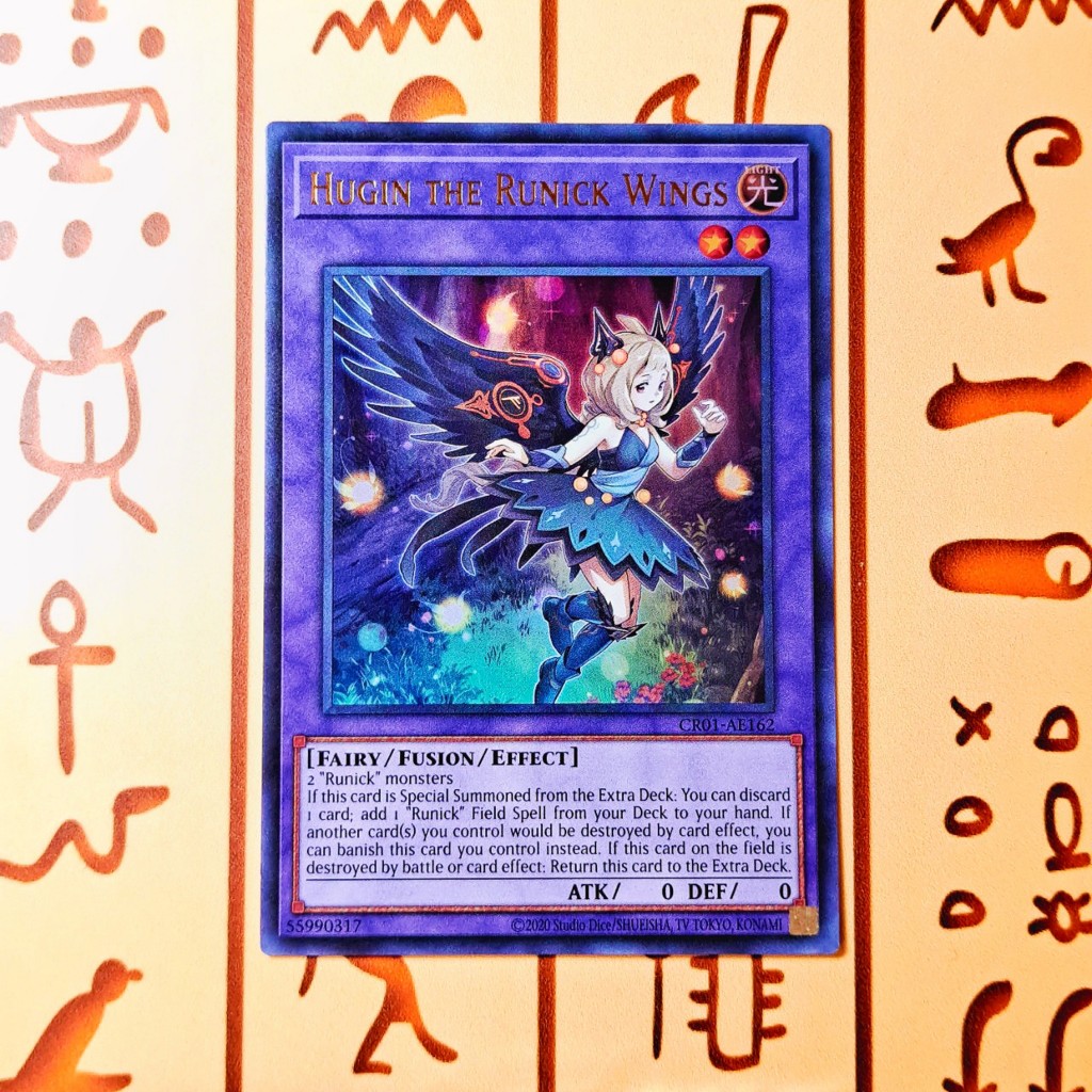Thẻ bài Yugioh!: Hugin the Runick Wings - CR01-AE162 - Ultra Rare