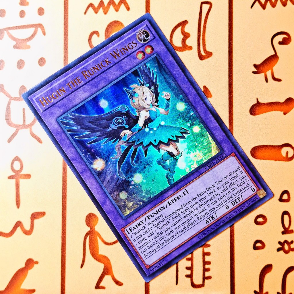 Thẻ bài Yugioh!: Hugin the Runick Wings - CR01-AE162 - Ultra Rare