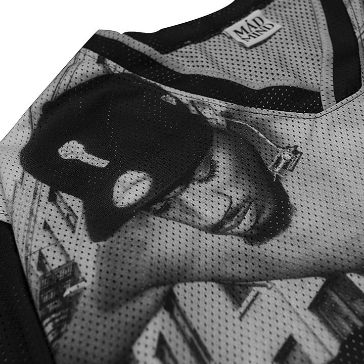 Áo Jersey Ngắn Tay In Toàn Thân 99 Jersey Madmind - Màu Đen