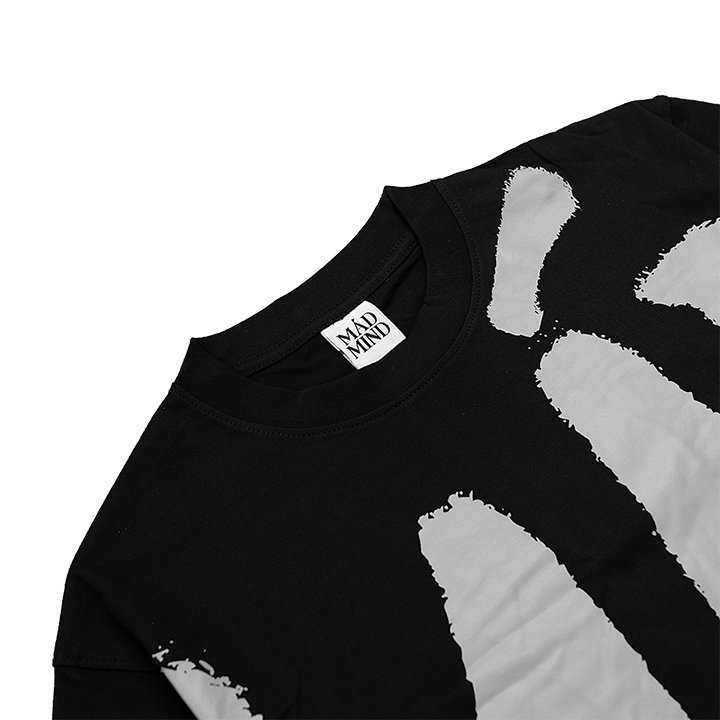 Áo Thun Ngắn Tay In Hình Side Tshirt Madmind 100% Premium Cotton - Màu Đen