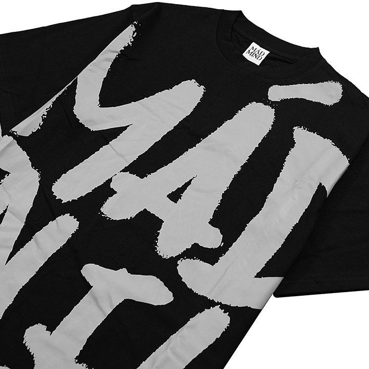 Áo Thun Ngắn Tay In Hình Side Tshirt Madmind 100% Premium Cotton - Màu Đen