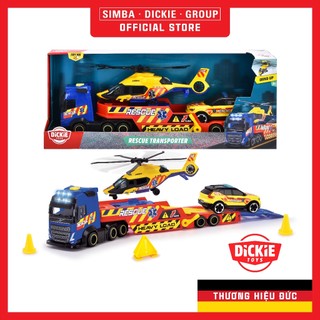 Bộ đồ chơi xe tải cứu hộ dickie toys rescue transporter 203717005 - simba toys vietnam