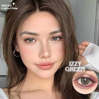  1 Cặp Lens kính áp tròng Olivia   Izzy   Green xanh rêu có viền mỏng giãn tròng 14.0mm độ cận 0 - 10 độ 