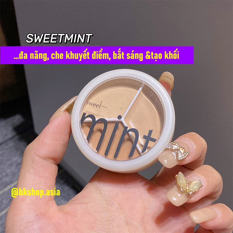 Kem Che Khuyết Điểm 3 Tông Màu Sweet Mint nội địa trung