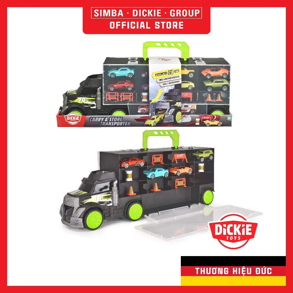 Bộ Đồ Chơi Xe Tải Chở Xe Hơi DICKIE TOYS Carry & Store Transporter 203747007 – Simba Toys Vietnam