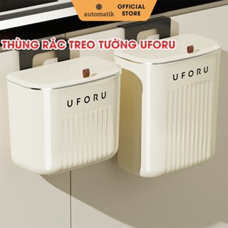 [UFU] Thùng Rác Treo Tường Tủ Bếp Nhà Vệ Sinh U For U Có Nắp Mini Để Bàn Phòng Ngủ Khách Ô Tô Văn Phòng Automatik