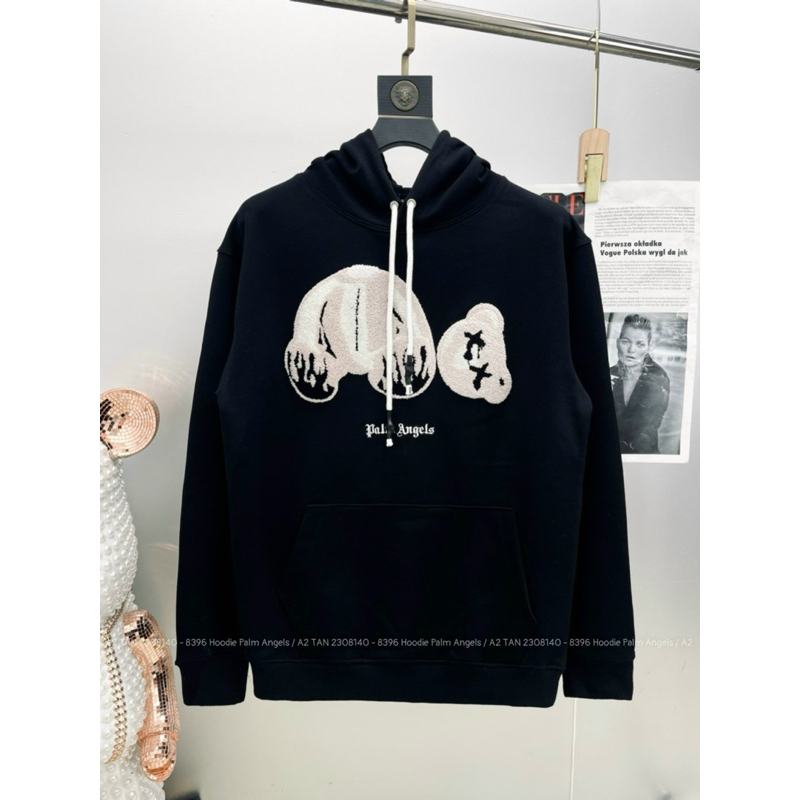 ✅New✅Áo Hoodie Palm Angels Hoạ Tiết Gấu Dập Xù
