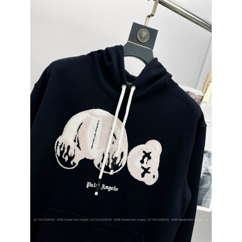 ✅New✅Áo Hoodie Palm Angels Hoạ Tiết Gấu Dập Xù