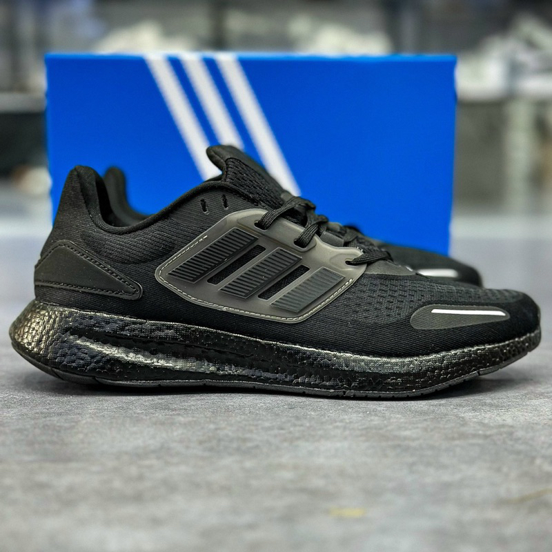 Giày thể thao chạy bộ nam nữ adidas pure boost full đen , giày thời trang siêu êm nhẹ big size 44 45 giaychathp