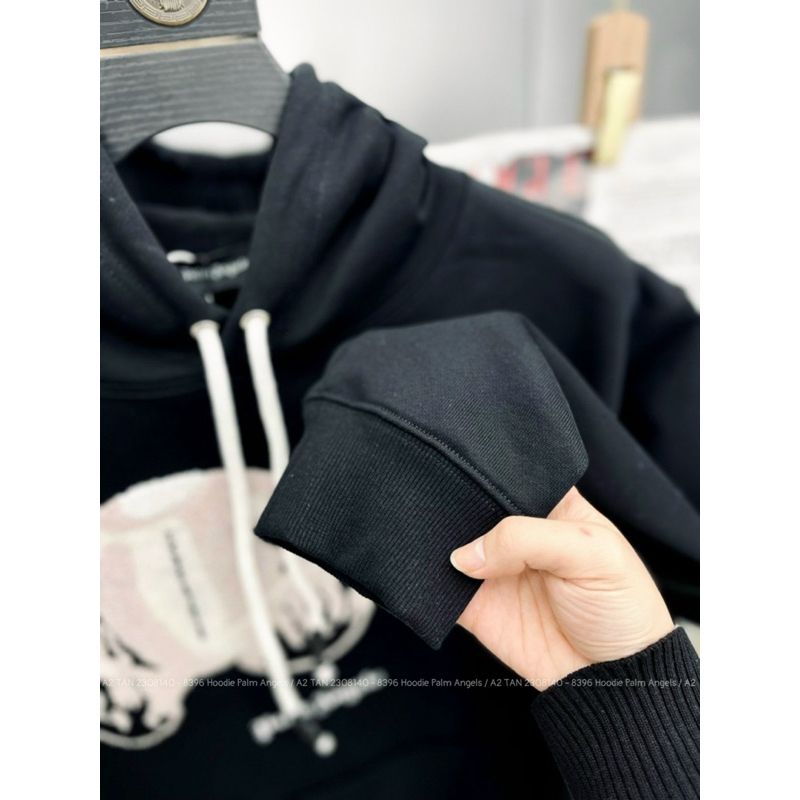 ✅New✅Áo Hoodie Palm Angels Hoạ Tiết Gấu Dập Xù