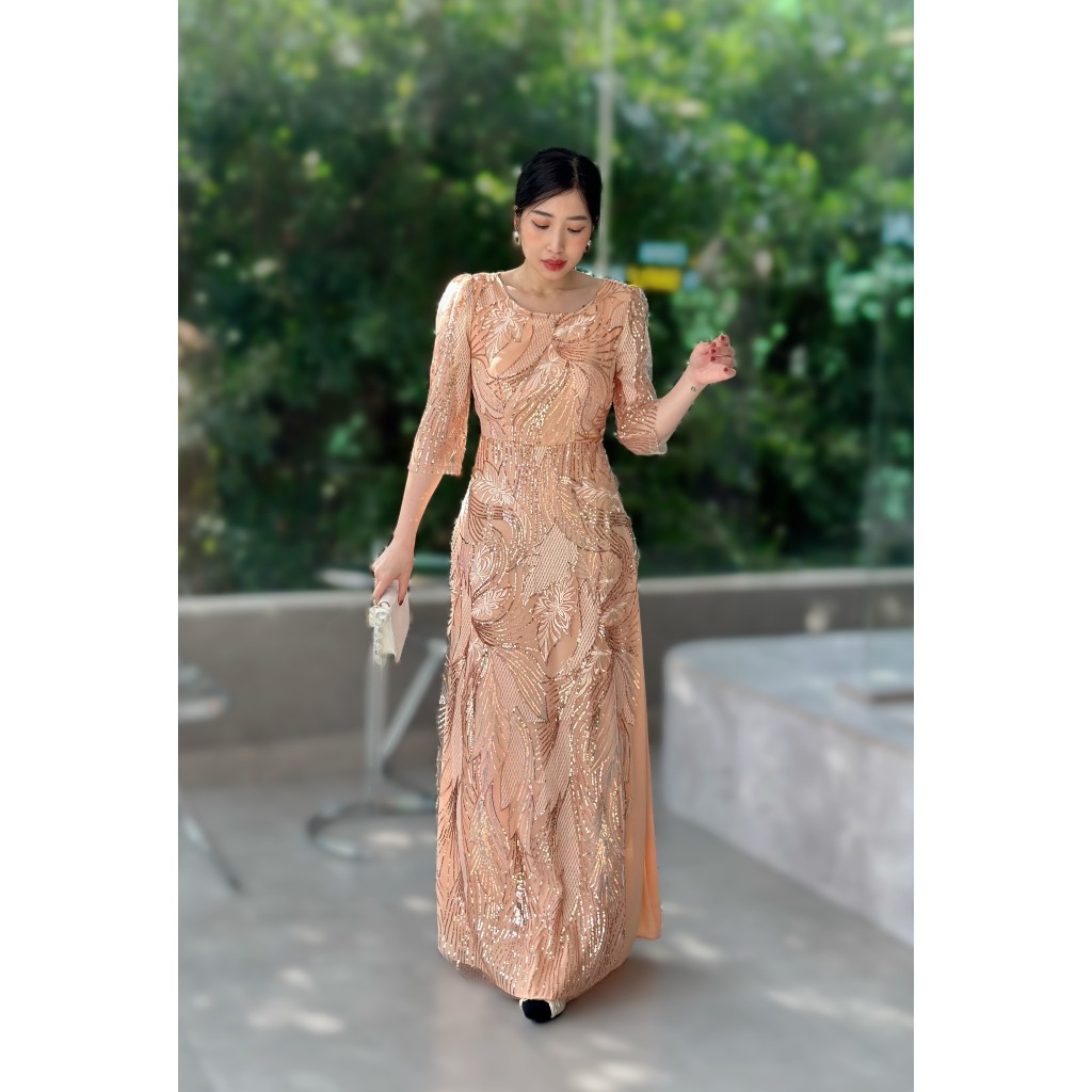 Đầm Kim Sa Dạ Hội Nữ, Thiết Kế Cao Cấp, Dự Tiệc Sang Trong
