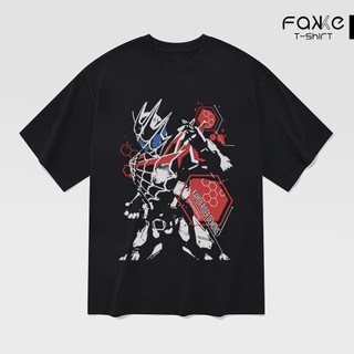 Áo thun Unisex Kamen Rider REVICE Demons Oversized 100% Cotton ngắn tay