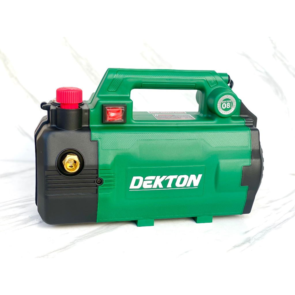 Máy rửa xe 2800w Dekton DKCWR 2800plus chỉnh áp chính hãng siêu bền siêu mạnh Thế hệ 2024 trang bi công tắt chống giật