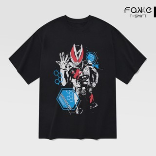 Áo thun unisex kamen rider revice revi oversized 100% cotton ngắn tay
