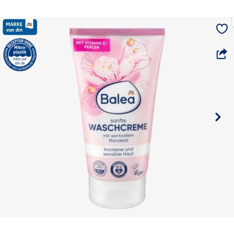 Sữa rửa mặt Balea của Đức - Mẫu mới Đủ Bill