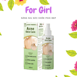 Xịt mụn lưng Acne Skin Care - Công nghệ mới giúp sạch mụn lưng, hết thâm 100ml