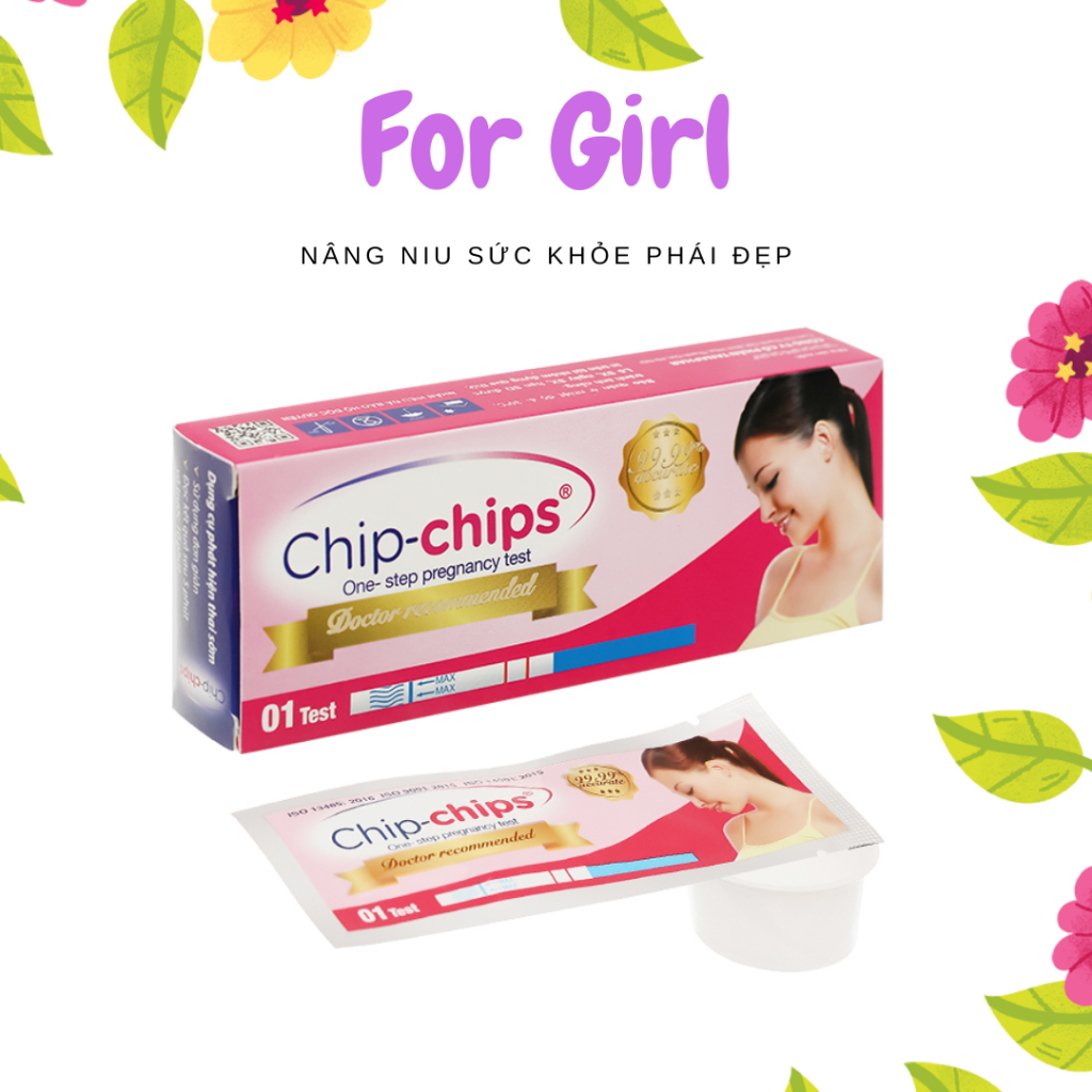 QUE THỬ THAI CHIP CHIPS CHO KẾT QUẢ CHÍNH XÁC NHANH CHÓNG