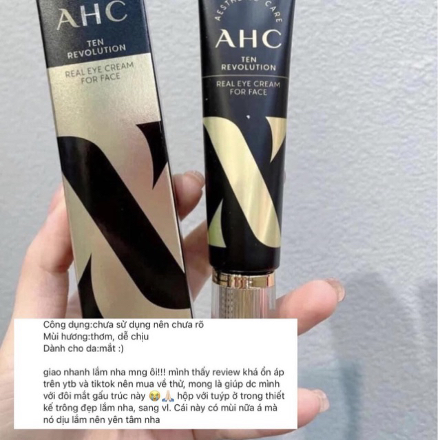 Kem mắt AHC bản đen gấp đôi Collagen