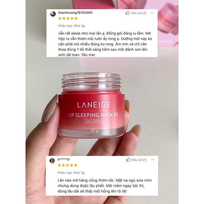 Mặt Nạ Ngủ Cho Môi Laneige Lip Sleeping Mask 3g/20g