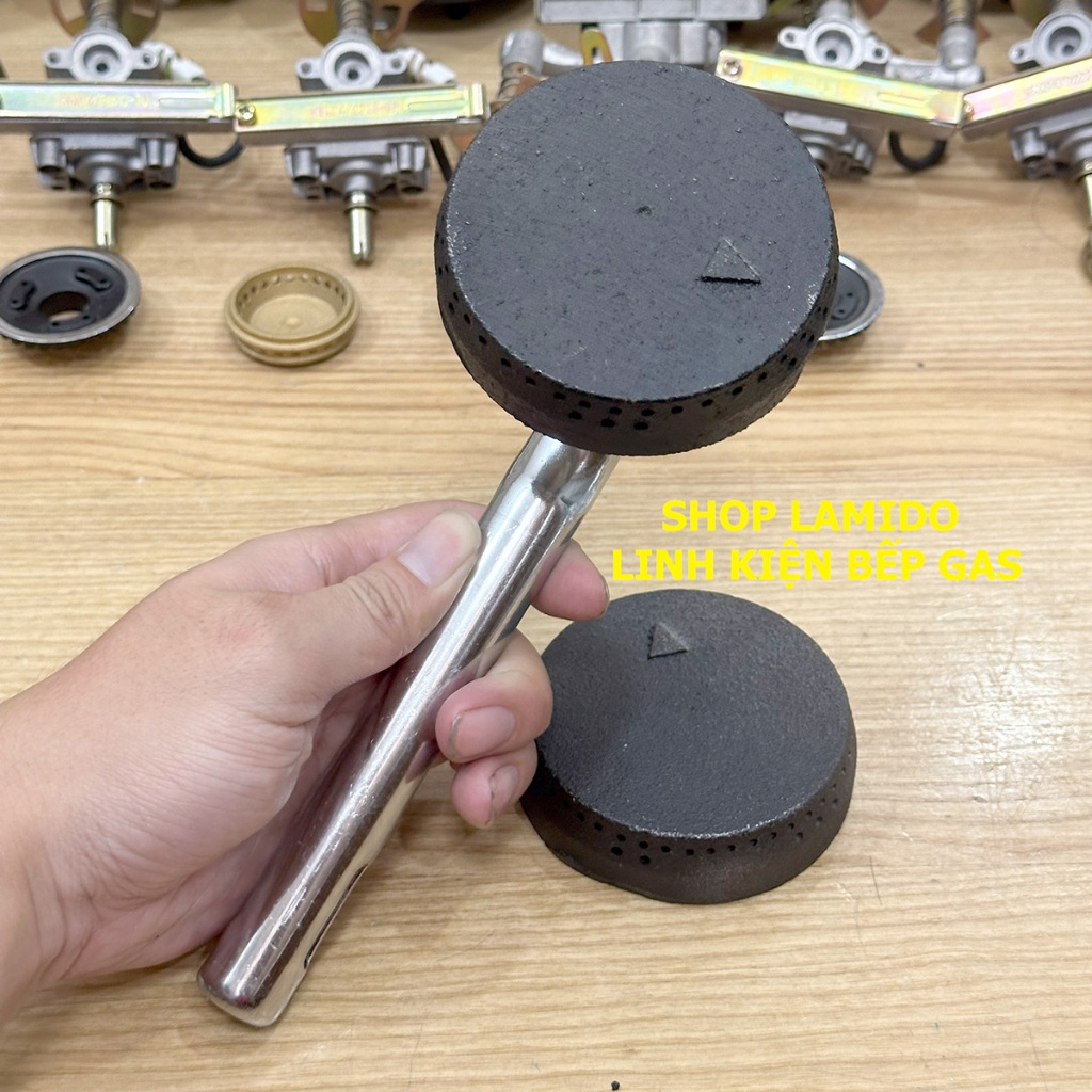 Bộ Ống điếu l Họng Đầu đốt mâm chia lửa RINNAI dùng thay thế Bếp gas đôi RINNAI RV-260 / RV-270 / RV