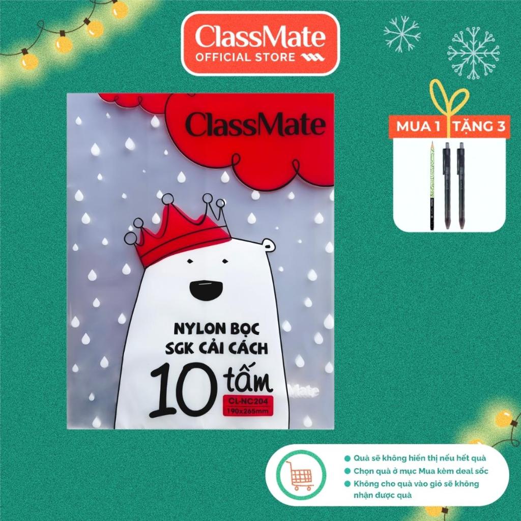 Bọc Sách Giáo Khoa ClassMate Chất Liệu Nhựa Trong, Dẻo, Bền, Chống Thấm NC204