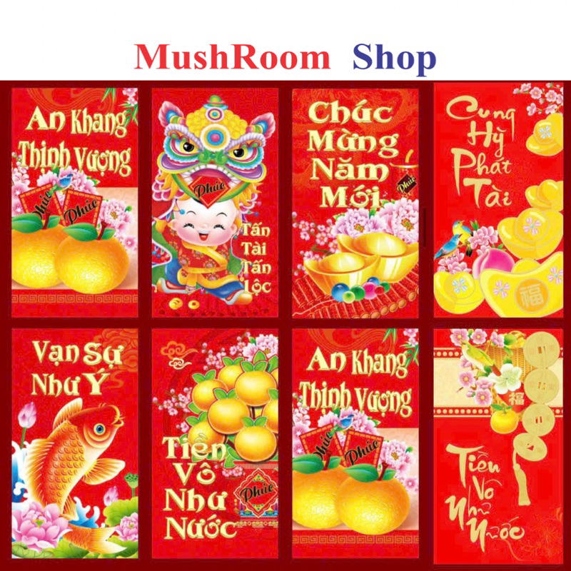 Combo 10 Bao Lì Xì 2024 Giáp Thìn