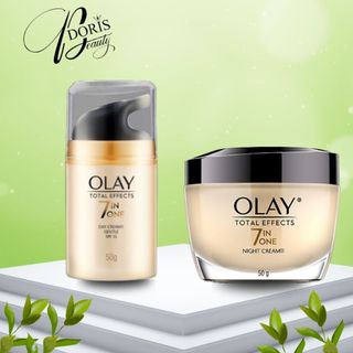 Kem dưỡng ngày & đêm phục hồi & ngăn ngừa 7 dấu hiệu lão hóa olay total effects 50g