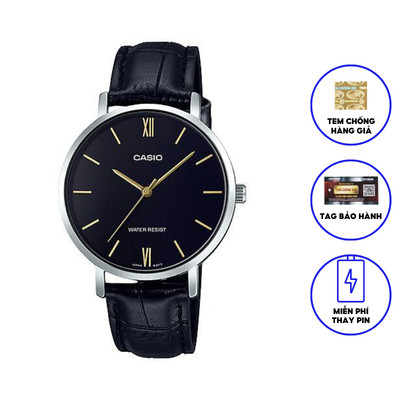 Đồng Hồ Nữ Dây Da Casio LTP-VT01L-1BUDF Chính Hãng