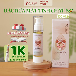 Dầu rửa mặt tẩy trang Pơ Lang làm sạch sâu 2 trong 1 - chai 100ml