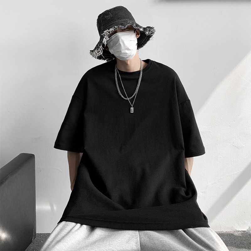 Áo Thun Trơn Oversize màu TRẮNG/ĐEN/TAN form nam nữ Unisex 🖤 Áo phông form rộng tay lỡ July7store