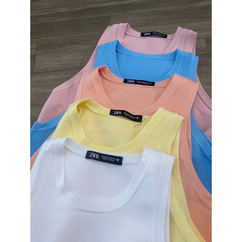 Áo ba lỗ croptop len ZR