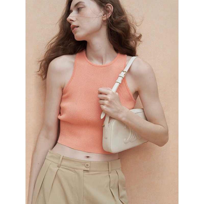 Áo ba lỗ croptop len ZR