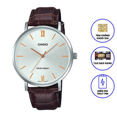 Đồng hồ nam dây da Casio MTP-VT01L-7B2 chính hãng