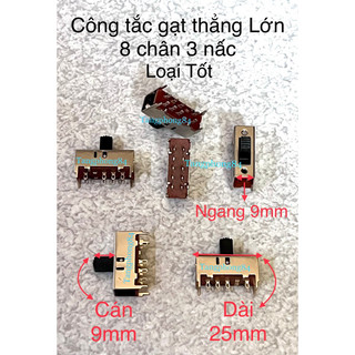 Công tắc gạt thẳng lớn 8 chân 3 nấc loại tốt